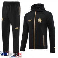 Veste Foot Marseille noir Homme 2023 2024 JK693