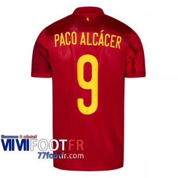 Maillot de foot Espagne PACO ALCACER #9 Domicilees EURO 2020