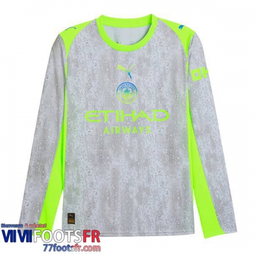 Maillot De Foot Manchester City Third Homme Manche Longue 25 26