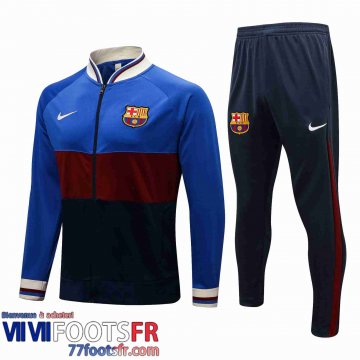 Veste Foot Barcelone bleu Noir Homme 21 22 JK202