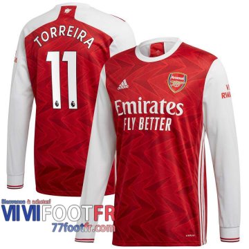 Maillot de foot Arsenal Torreira #11 Domicile Manches longues 2020 2021