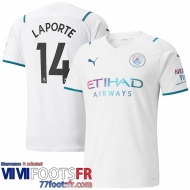 Maillot De Foot Manchester City Extérieur Homme 21 22 # Laporte 14