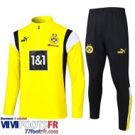 Survetement de Foot Dortmund jaune Homme 2023 2024 A100