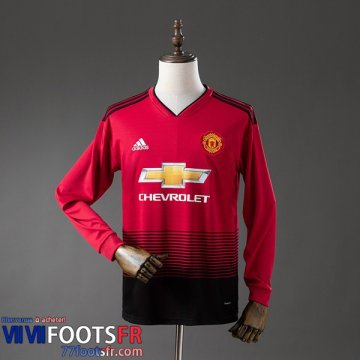 Retro Maillot De Foot Manchester United Domicile Homme Manche Longue 18 19 FG1301