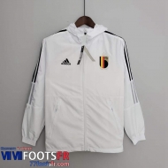 Coupe Vent - Sweat a Capuche Belgique Blanc Homme 2022 2023 WK156