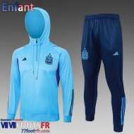 KIT: Survetement de Foot - Sweat A Capuche Argentine Enfant 2023 2024 C162