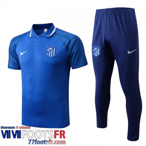 Polo foot Atletico Madrid bleu Homme 2022 2023 PL565