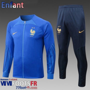 KIT: Veste Foot France bleu Enfant 2022 2023 TK448