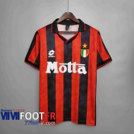 77footfr Retro Maillots foot 93 94 AC Milan Domicile