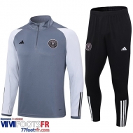 Survetement de Foot Inter Miami gris Homme 2023 2024 A49