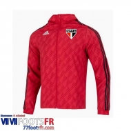 Coupe Vent - Sweat a Capuche Sao Paulo rouge Homme 2022 2023 WK157