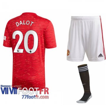 Maillot de foot Manchester United Diogo Dalot #20 Domicile Enfant 2020 2021