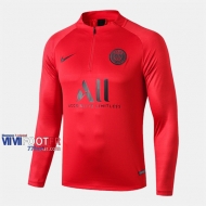 Nouveaux Replique Sweatshirt Foot Paris PSG Rouge 2019-2020