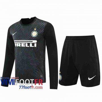 77footfr Maillots foot Inter Milan Gardiens de but Manche Longue black 2020 2021