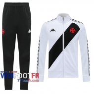 77footfr Veste Foot Vasco da Gama Bande diagonale blanche/noire - 2020 2021 J111