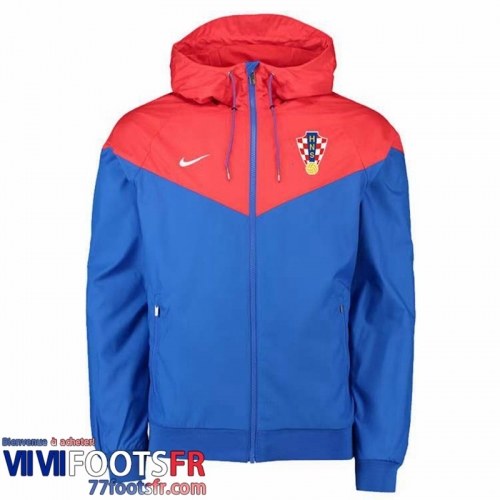 Coupe Vent - Sweat a Capuche Croatie bleu Homme 2022 2023 WK197