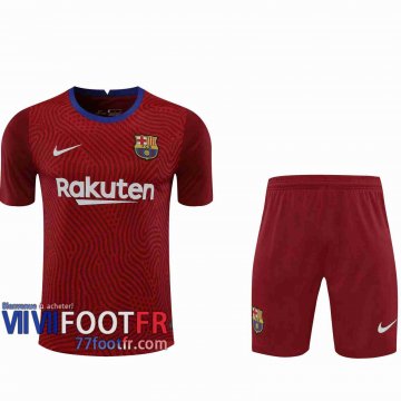 77footfr Maillots foot Barcelone Gardiens de but Dark red 2020 2021