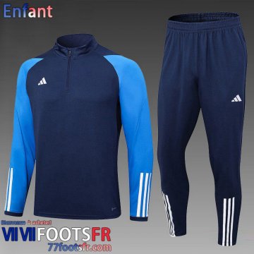 KIT: Survetement de Foot + Pantalon Sport bleu marine Enfant 2023 2024 TK633