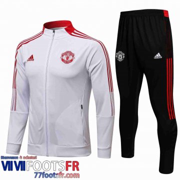 Veste Foot Manchester United blanche Homme 21 22 JK206