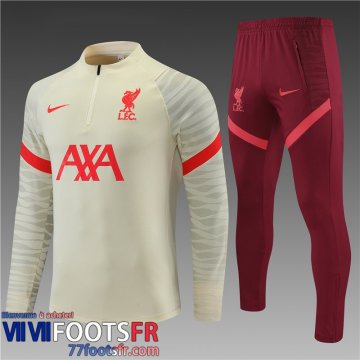 Survetement de Foot Liverpool jaune Enfant 21 22 TK131