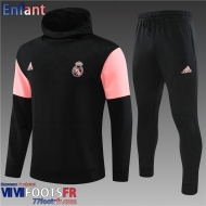 Sweatshirt Foot Real Madrid noir Enfant 2023 2024 TK594