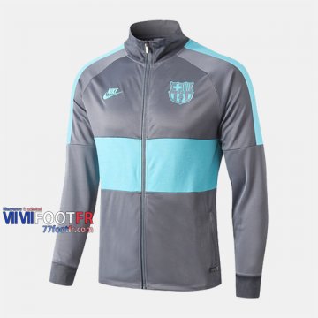 Magasins Veste Foot Barcelone FC Vert/Gris Clair 2019/2020 Nouveau Promo