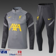 Survetement Foot Liverpool Homme gris 2021 2022 TG51