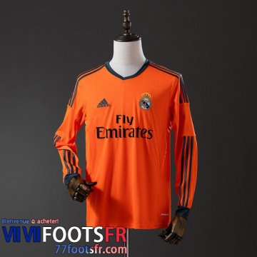 Retro Maillot De Foot Real Madrid Exterieur Homme Manche Longue 13 14 FG962