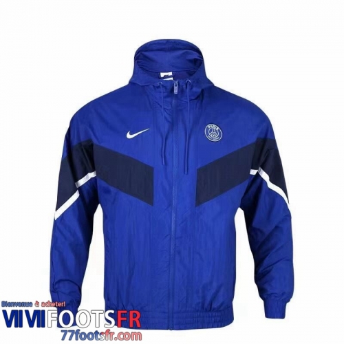 Coupe Vent - Sweat a Capuche PSG bleu Homme 2022 2023 WK173