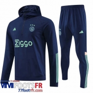 Sweatshirt Foot Ajax bleu marine Homme 2023 2024 SW73