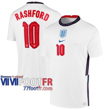 77footfr Angleterre Maillot de foot Rashford #10 Domicile 20-21