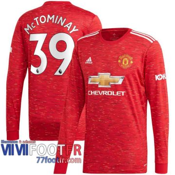 Maillot de foot Manchester United Scott McTominay #39 Domicile Manches longues 2020 2021