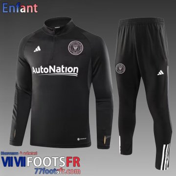 KIT: Survetement de Foot Inter Miami noir Enfant 2023 2024 TK710