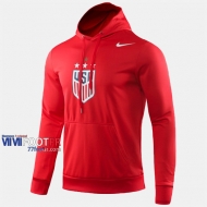 Boutique Veste Etats-Unis Avec Capuche Rouge 2019/2020 Nouveau Promo