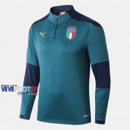 Les Nouveaux Promotion Sweatshirt Training Italie Vert 2019-2020