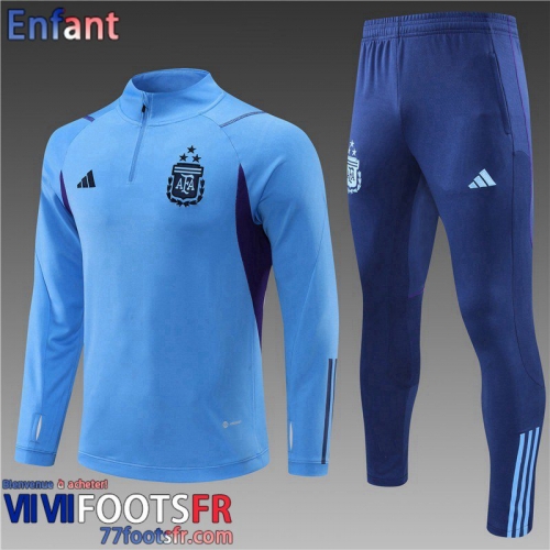 KIT: Survetement de Foot Argentine bleu ciel Enfant 2022 2023 TK533