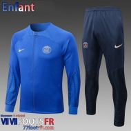 KIT: Veste Foot PSG bleu Enfant 2022 2023 TK443