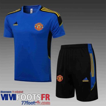 T-shirt Manchester United bleu Homme 21 22 PL247