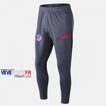 Promo: Nouveaux Pantalon Entrainement Foot Atletico Madrid Polyester Gris Fonce 2019/2020