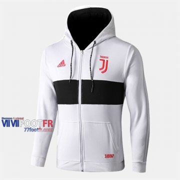 Magasins Veste Foot Juventus Avec Capuche Blanc/Noir 2019/2020 Nouveau Promo Magasins Veste Foot Juventus Avec Capuche Blanc/Noir 2019/2020 Nouveau Promo