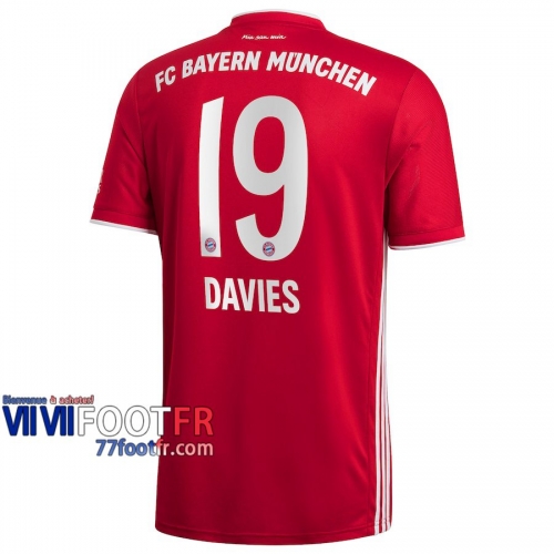 Maillot de foot Bayern Munich Alphonso Davies #19 Domicile Enfant 2020 2021