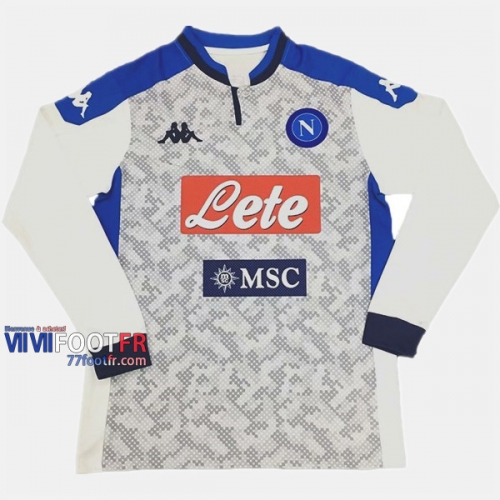 Nouveau Flocage Maillot Foot SSC Naples Manche Longue Homme Third 2019-2020 Personnalise :77Footfr