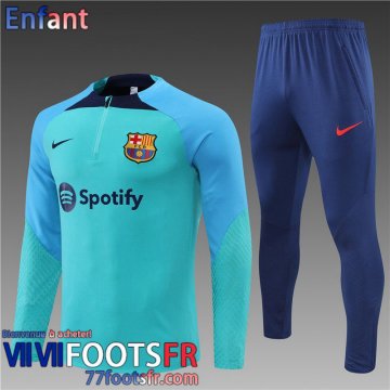 Survetement de Foot Barcelone bleu Enfant 22 23 TK318