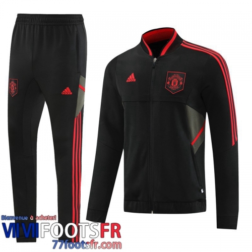 Veste Foot Manchester United noir Homme 2022 2023 JK593