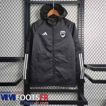 Coupe Vent Arsenal noir Homme 2023 2024 WK553