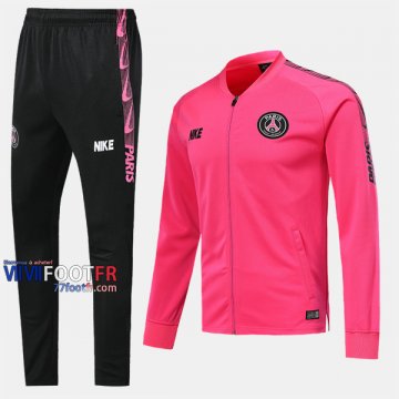 Aaa Qualité: Ensemble Veste Survetement Foot PSG Paris Saint Germain Rose Thailande 2019-2020 Nouveau