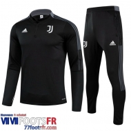 Kits: Survetement de Foot Juventus le noir Enfant 2021 2022 TK110