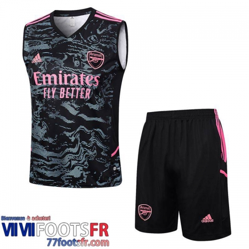 Survetement Sans manches Arsenal noir Homme 2023 2024 TG879