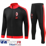 Veste Foot AC Milan noir Homme 2023 2024 JK811