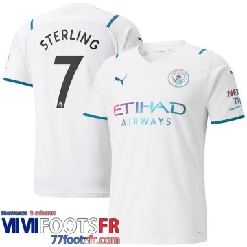 Maillot De Foot Manchester City Extérieur Homme 21 22 # Sterling 7